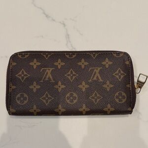 Elegant Brown Monogram Wallet